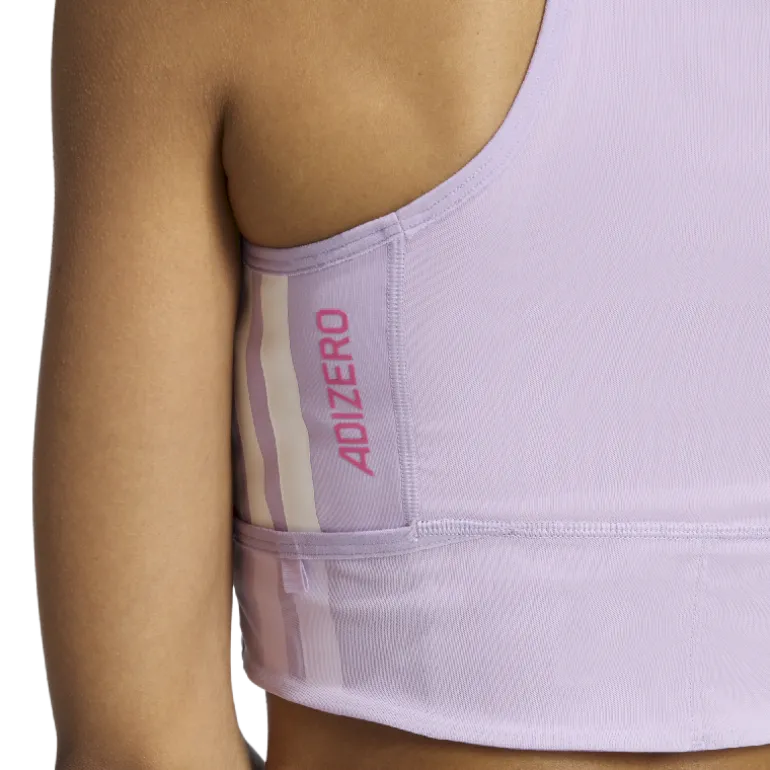 adidasAdizero Running Gel Pocket Crop Top - Brassière de sport femme