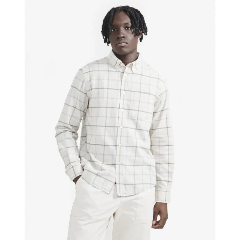 AigleChemise oxford carreaux avec manches longues - Chemise homme