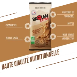 BaouwCacahuète - Crunchy - Barre énergétique