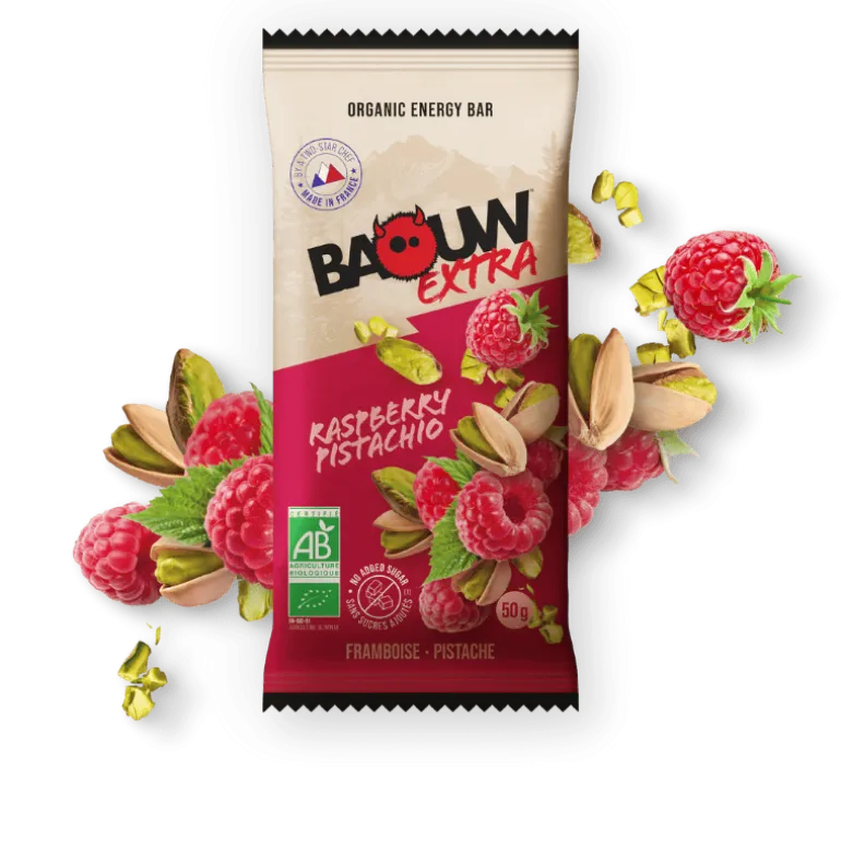 BaouwExtra Framboise-Pistache - Barre énergétique