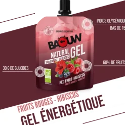 BaouwFruits Rouges -Hibiscus - Gel énergétique