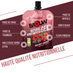 BaouwFruits Rouges -Hibiscus - Gel énergétique