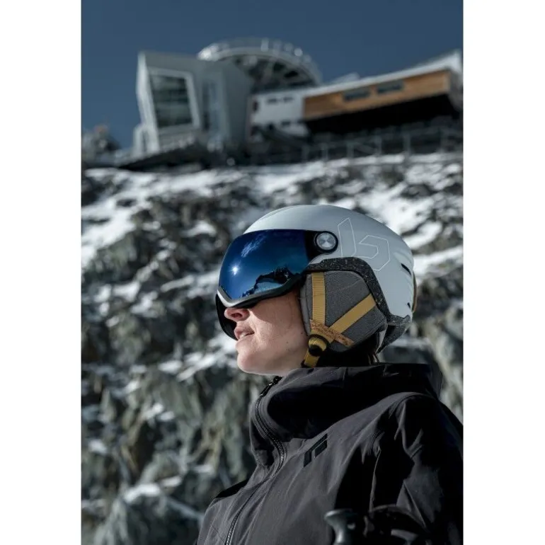 BolléEco V-Atmos - Eco Photochromic Blue Cat 1-3 - Casque ski avec visière