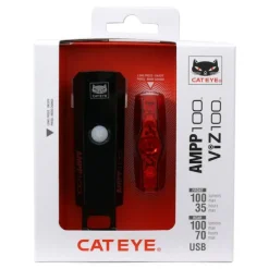 CateyeAmpp 100 & Viz 100 - Kit éclairage vélo