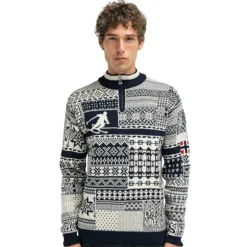 Dale of NorwayOL History Sweater - Pull en laine mérinos homme