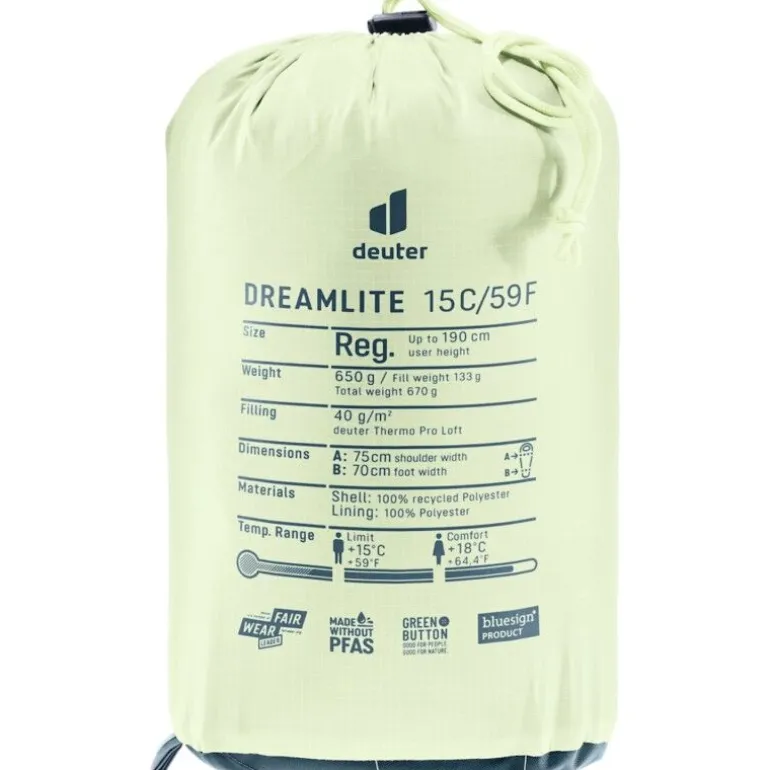 deuterDreamlite 15C / 59F - Sac de couchage