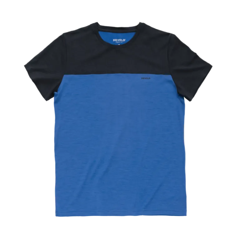 DevoldClassic Linear Tee Man - T-shirt en laine mérinos homme