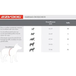 EzyDogCrosscheck Harness - Harnais pour chien
