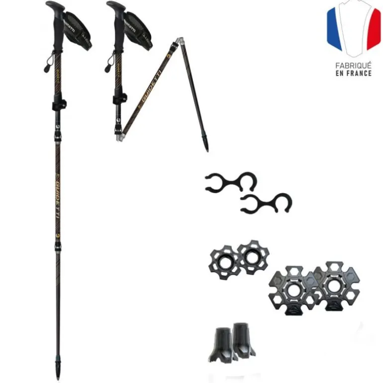 GuidettiFlashlock Carbone - Alu MK - Bâtons randonnée