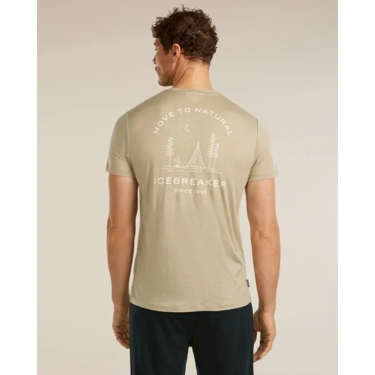 icebreakerMerinos 150 Tech Lite SS Tee Peaceful Pass - T-shirt en laine mérinos homme