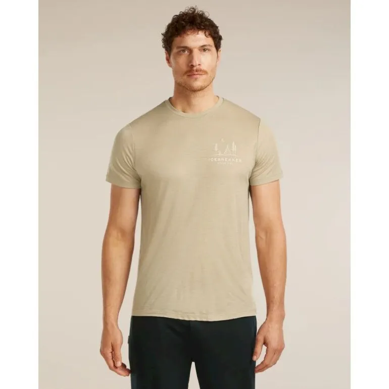 icebreakerMerinos 150 Tech Lite SS Tee Peaceful Pass - T-shirt en laine mérinos homme