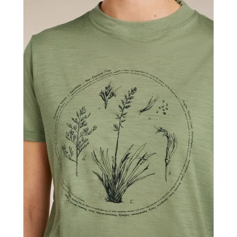 icebreakerMerinos 150 Tech Lite SS Crop T Seed Stor - T-shirt en laine mérinos femme