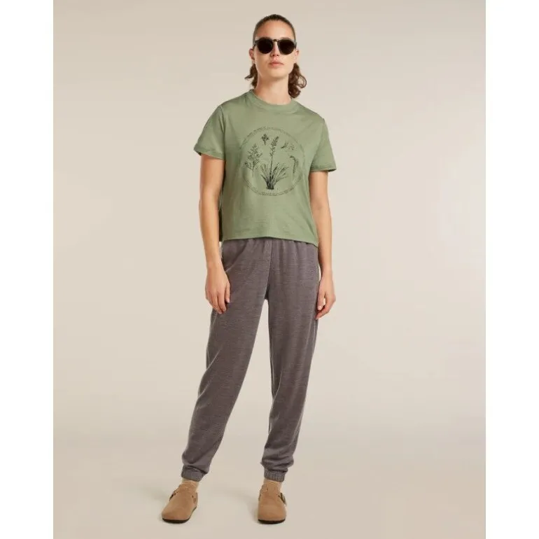icebreakerMerinos 150 Tech Lite SS Crop T Seed Stor - T-shirt en laine mérinos femme