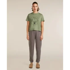 icebreakerMerinos 150 Tech Lite SS Crop T Seed Stor - T-shirt en laine mérinos femme