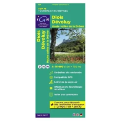 IGNDiois / Devoluy / Hautevallée De La Drome - Carte topographique