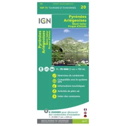 IGNPyrénées-Ariégeoises / Mont-Valier / Pic-D'Estats - Carte topographique