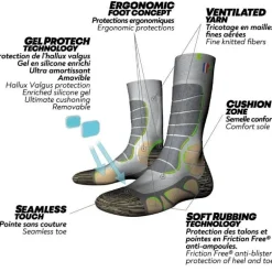 MonnetGelProtech Trek Wool - Chaussettes randonnée