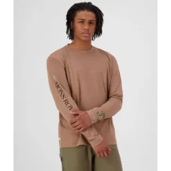 Mons RoyaleYonder Merino Organic Cotton Long Sleeve - T-shirt en laine mérinos homme