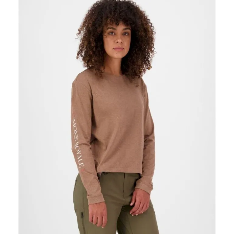 Mons RoyaleYonder Merino Organic Cotton Long Sleeve - T-shirt en laine mérinos femme
