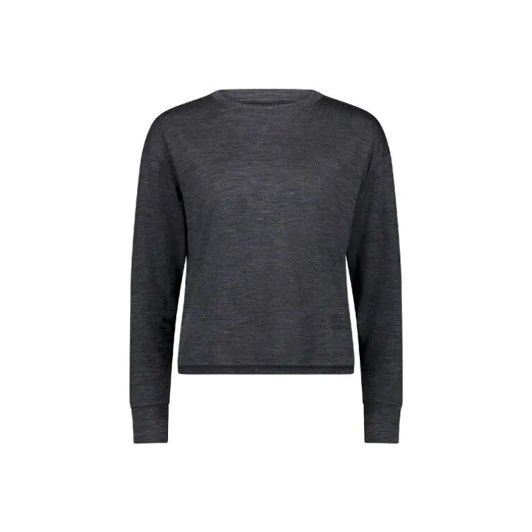 Mons RoyaleZephyr Merino Tencel™ Boxy Long Sleeve - T-shirt en laine mérinos femme