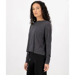 Mons RoyaleZephyr Merino Tencel™ Boxy Long Sleeve - T-shirt en laine mérinos femme
