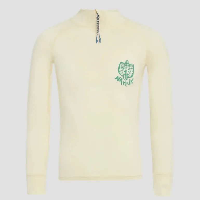 NamukHonu Merino Half-Zip Longsleeve - Pull en laine mérinos enfant