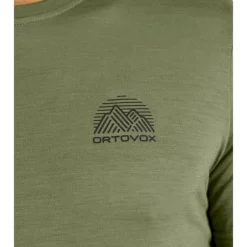 Ortovox120 Cool Tec Mountain Stripe TS - T-shirt en laine mérinos homme