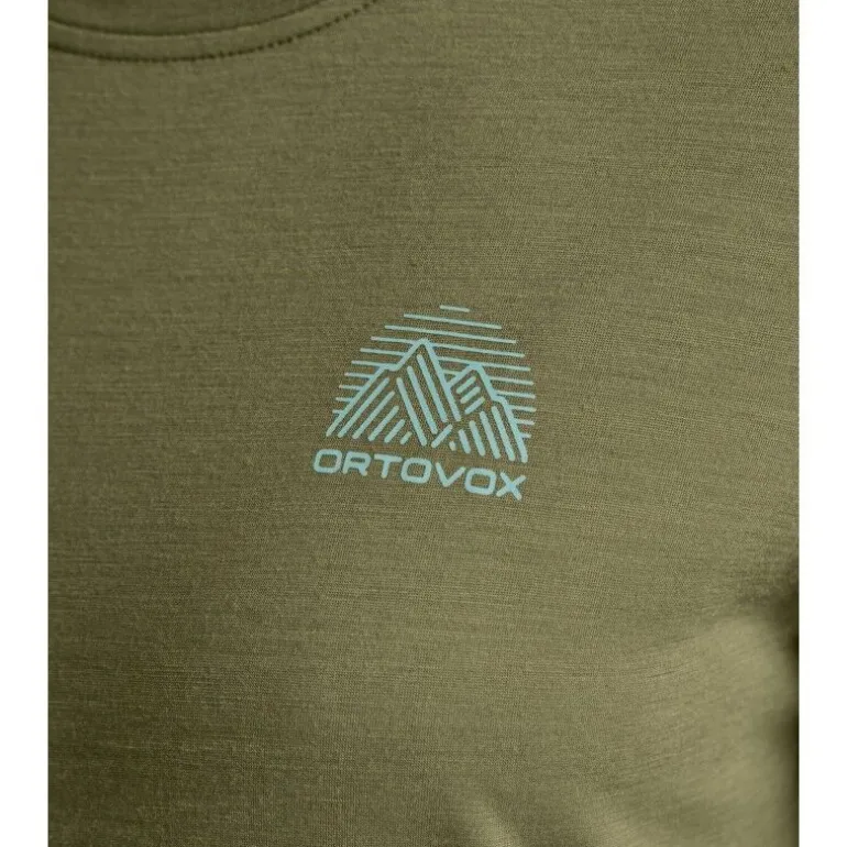 Ortovox120 Cool Tec Mountain Stripe TS - T-shirt en laine mérinos femme