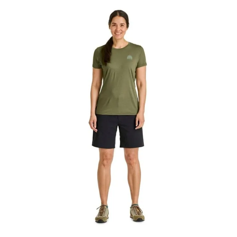 Ortovox120 Cool Tec Mountain Stripe TS - T-shirt en laine mérinos femme