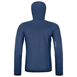 OrtovoxFleece Grid Hoody - Polaire en laine mérinos homme