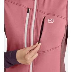 OrtovoxFleece Grid Vest - Veste sans manches femme