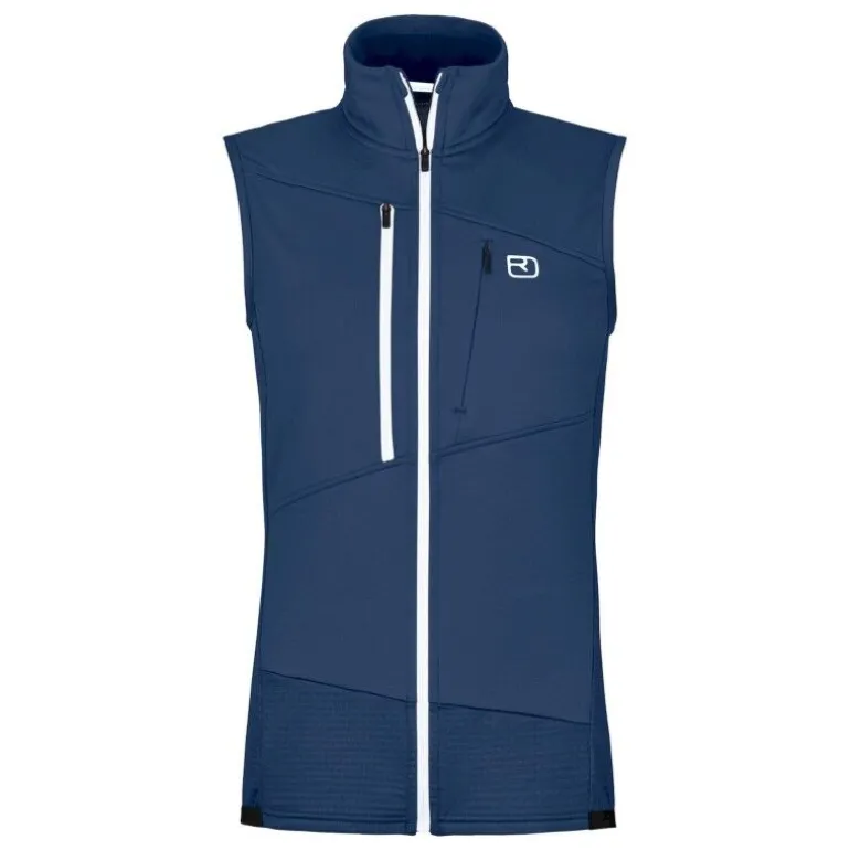 OrtovoxFleece Grid Vest - Veste sans manches femme