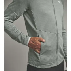 OrtovoxFleece Light Grid Hoody - Polaire en laine mérinos homme