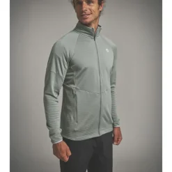 OrtovoxFleece Light Grid Jacket - Polaire en laine mérinos homme