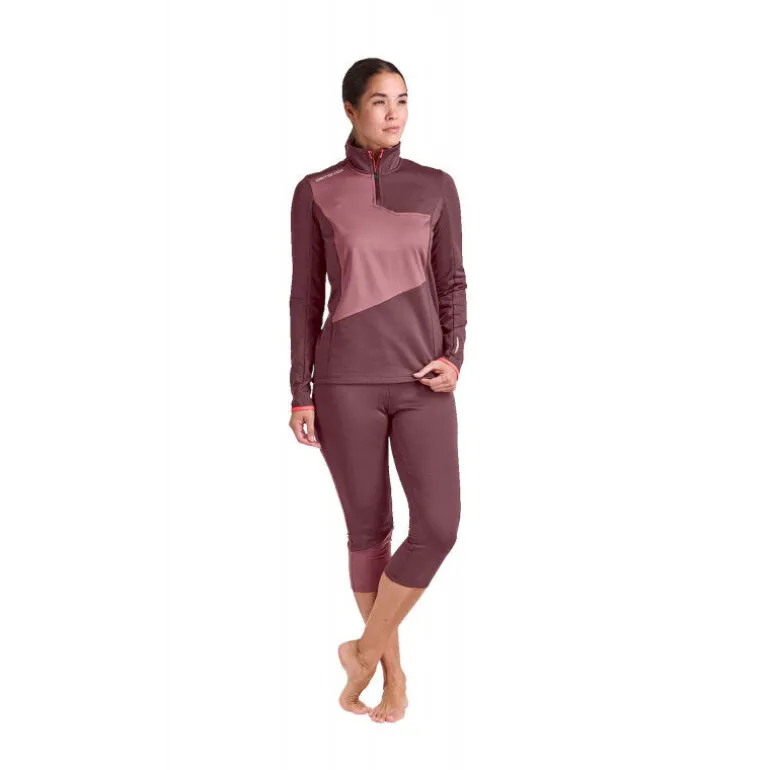 OrtovoxFleece Light Zip Neck - Polaire femme