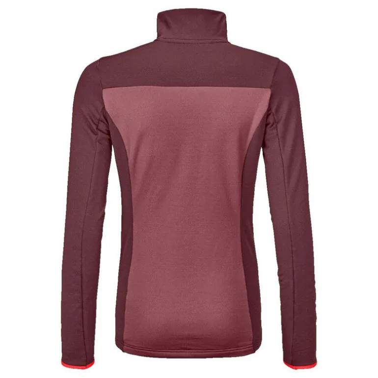 OrtovoxFleece Light Zip Neck - Polaire femme