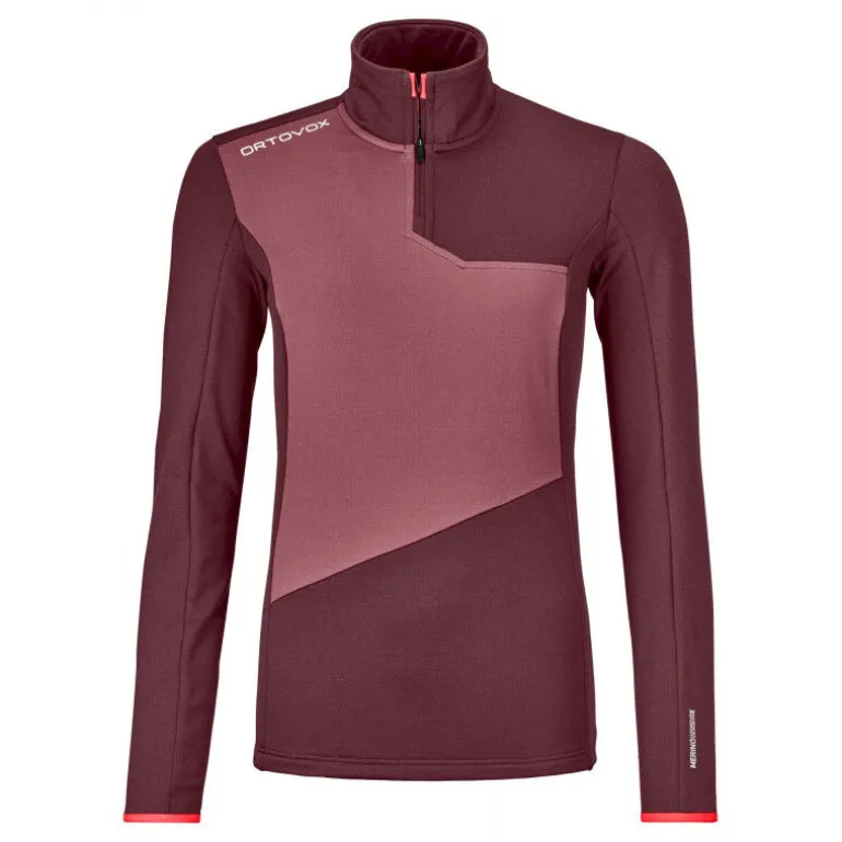 OrtovoxFleece Light Zip Neck - Polaire femme
