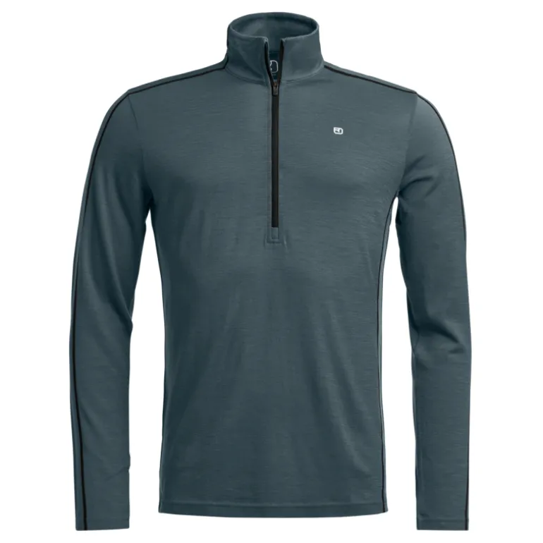 Ortovox185 Rock'N'Wool Zip Neck - Maillot thermique laine mérinos homme