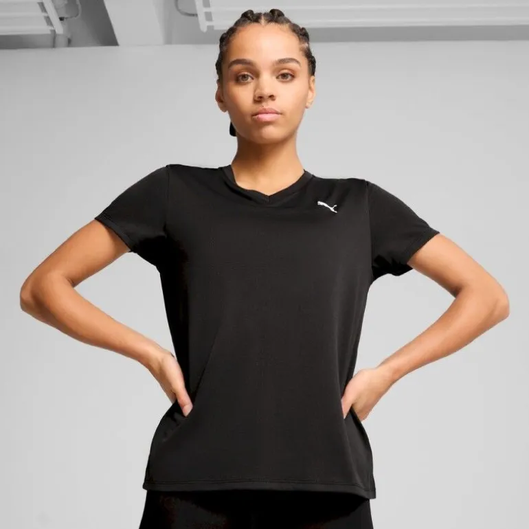 PumaW Tad Essential Vneck Tee - T-shirt femme