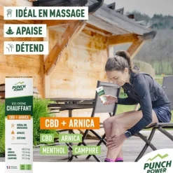 Punch PowerGel-Creme Chauffant CBD + Arnica Tube
