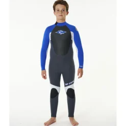 Rip CurlJunior Omega 3/2 mm Back Zip Wetsuit - Combinaison de surf enfant