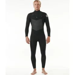 Rip CurlDawn Patrol 4/3 mm Chest Zip Wetsuit - Combinaison de surf homme