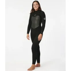 Rip CurlWomen Flashbomb 4/3 mm Chest Zip Wetsuit - Combinaison de surf femme