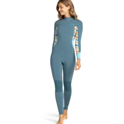 Roxy4/3 mm Swell Series 2022 Back Zip GBS - Combinaison de surf femme