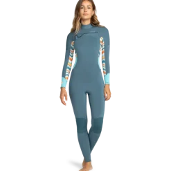 Roxy3/2mm Swell Series Chest Zip GBS - Combinaison de surf femme