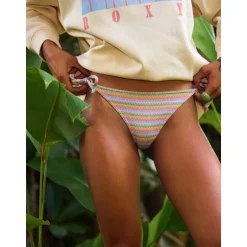 RoxyWavy Stripe Cheeky Tie Side - Bas de bikini femme