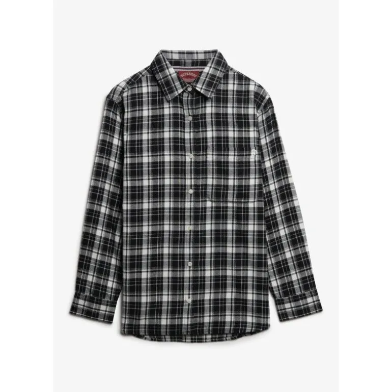 SuperdryCheck Flannel Boyfriend Shirt - Chemise femme