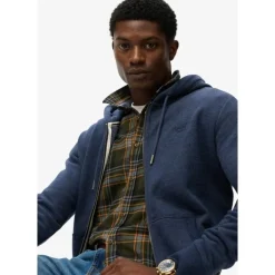 SuperdryEssential Logo Half Brushed Zip Hoodie - Sweatshirt à capuche homme
