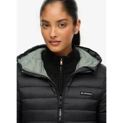 SuperdryHood Fuji Lite Mid Padded Jkt - Doudoune femme