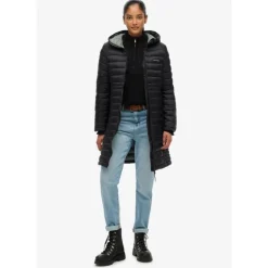 SuperdryHood Fuji Lite Mid Padded Jkt - Doudoune femme